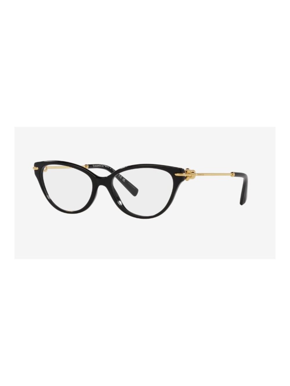 Tiffany & Co. EyeGlasses TF2231 8001 54-17 Black & Gold Frames Readers